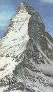 unknow artist Matterhorn subscription lange omojligt that bestiga,trots that the am failing approx 300 metre stores an Mont Among Germany oil painting artist